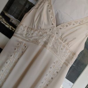 Nicole Miller antique white  gown